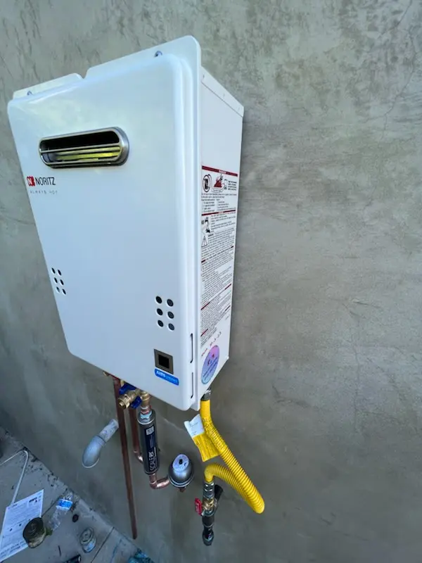 Tankless water heater installation for Antioch Estates homes
